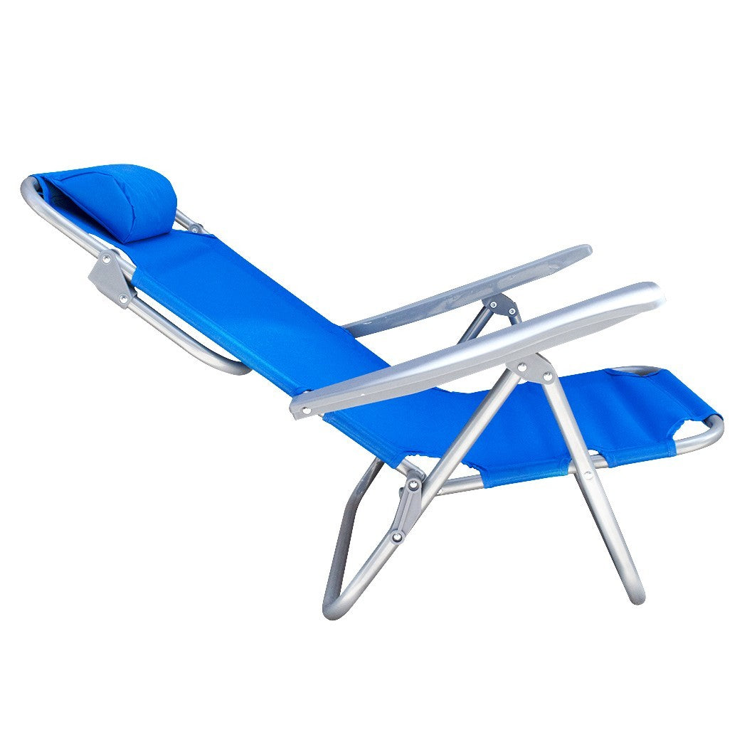 Chaise longue Inclinable Plage FUBUCA Structure en fer avec coussin