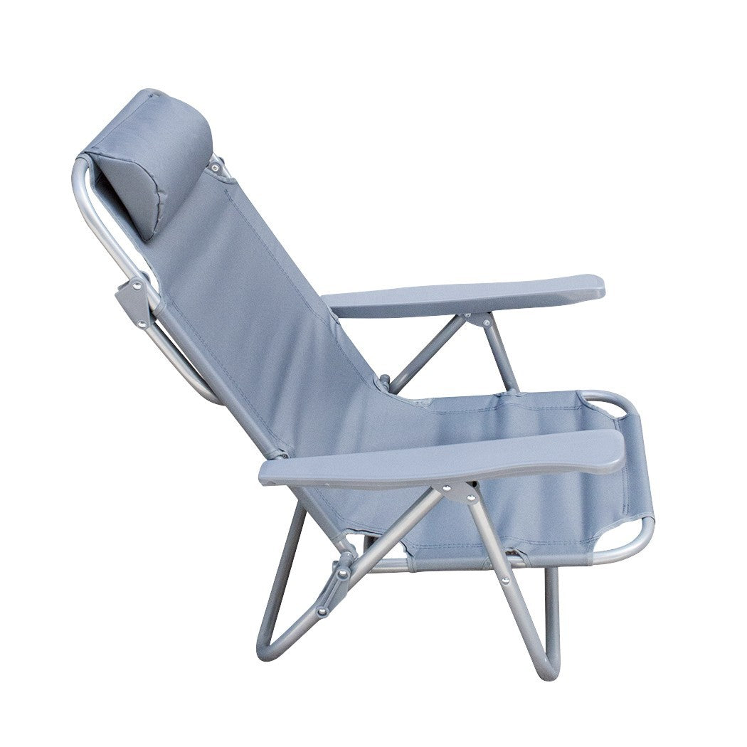 Chaise longue Inclinable Plage FUBUCA Structure en fer avec coussin