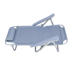 Chaise longue Inclinable Plage FUBUCA Structure en fer avec coussin