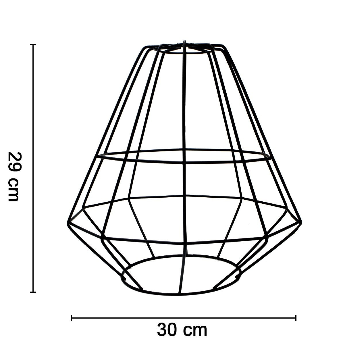 Lustre suspendu industriel rétro 019844 Lampe Métal Noir Forja