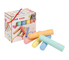 Paquet de 15 MAXI craies colorés 10 cm pour dessins sur route tableau blanc