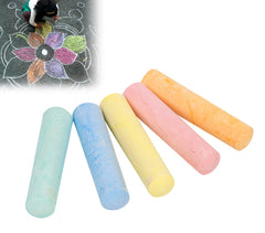 Paquet de 15 MAXI craies colorés 10 cm pour dessins sur route tableau blanc
