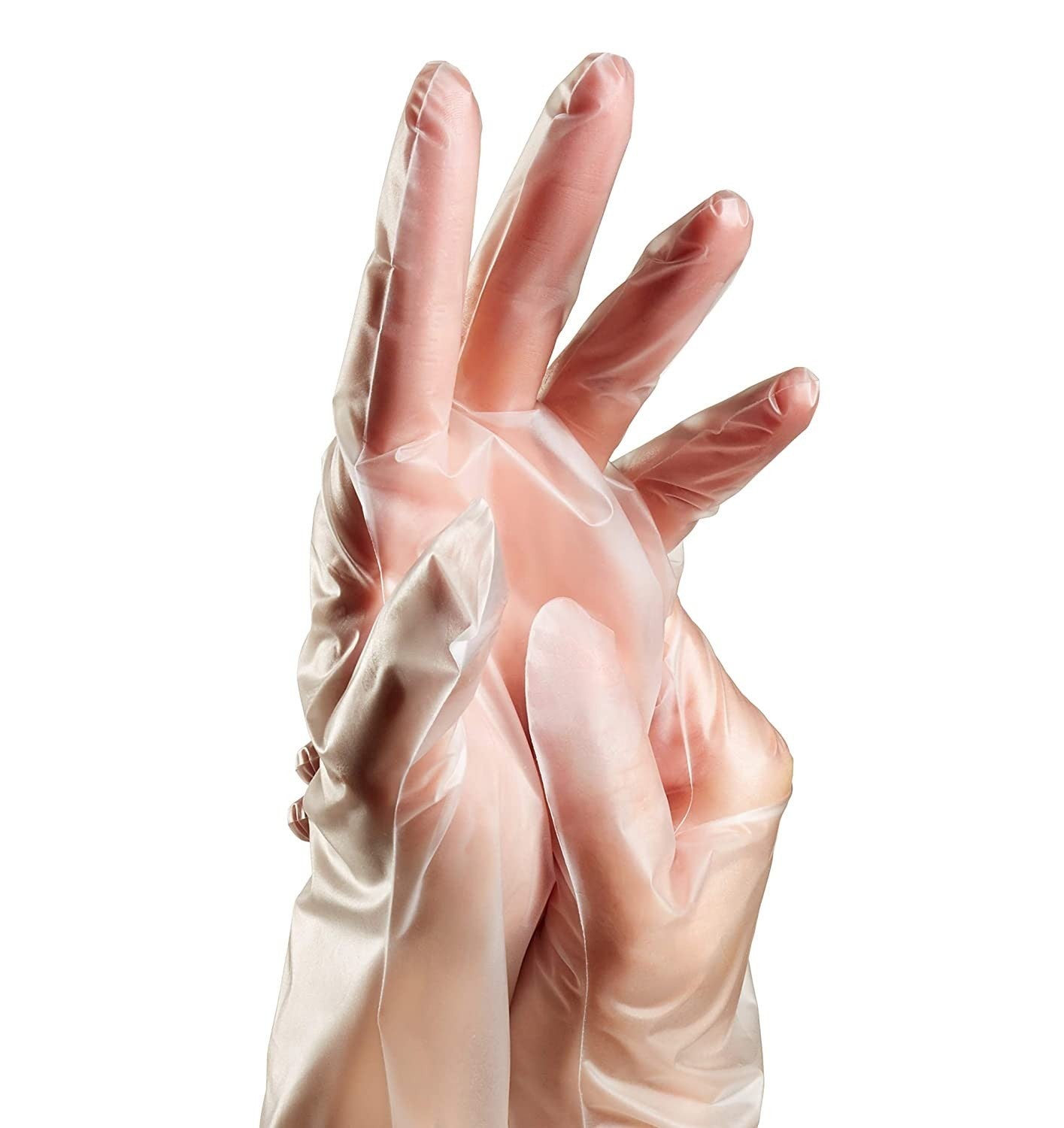 100 pcs Gants à usage unique Dealo transparents taille M art. 096276 sans latex