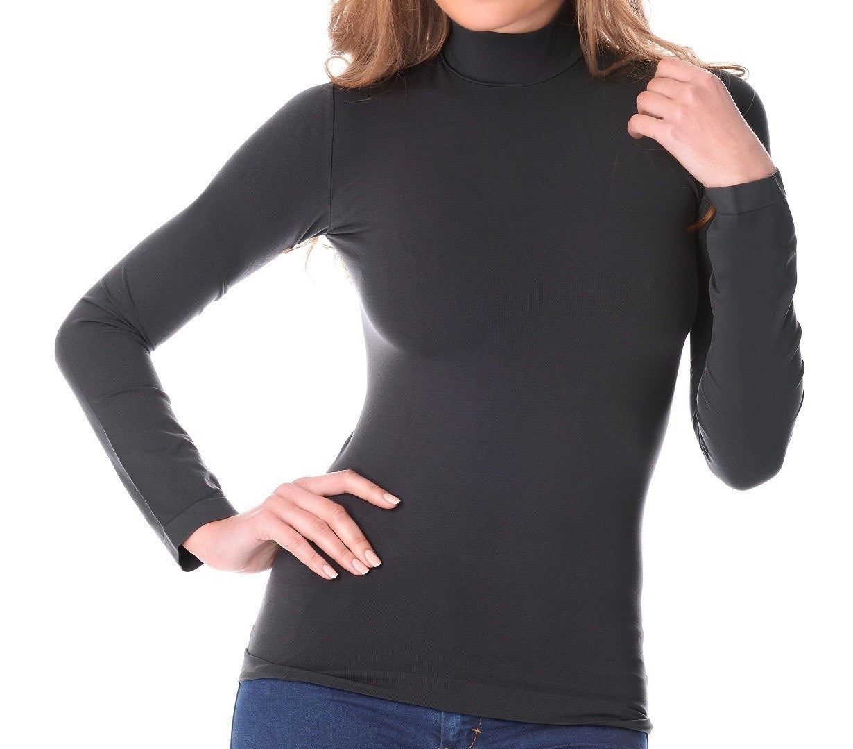 Pull loup demi-cou VKA21 thermique et intérieur molletonné couleurs assorties