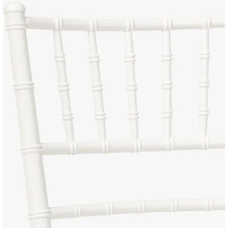 Ensemble 2 chaises Chiavari Blanc Design Classic pour Catering Vintage