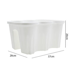 Planteur de balcon rectangulaire art. 120347 plastique polypropylène 37x28x20cm