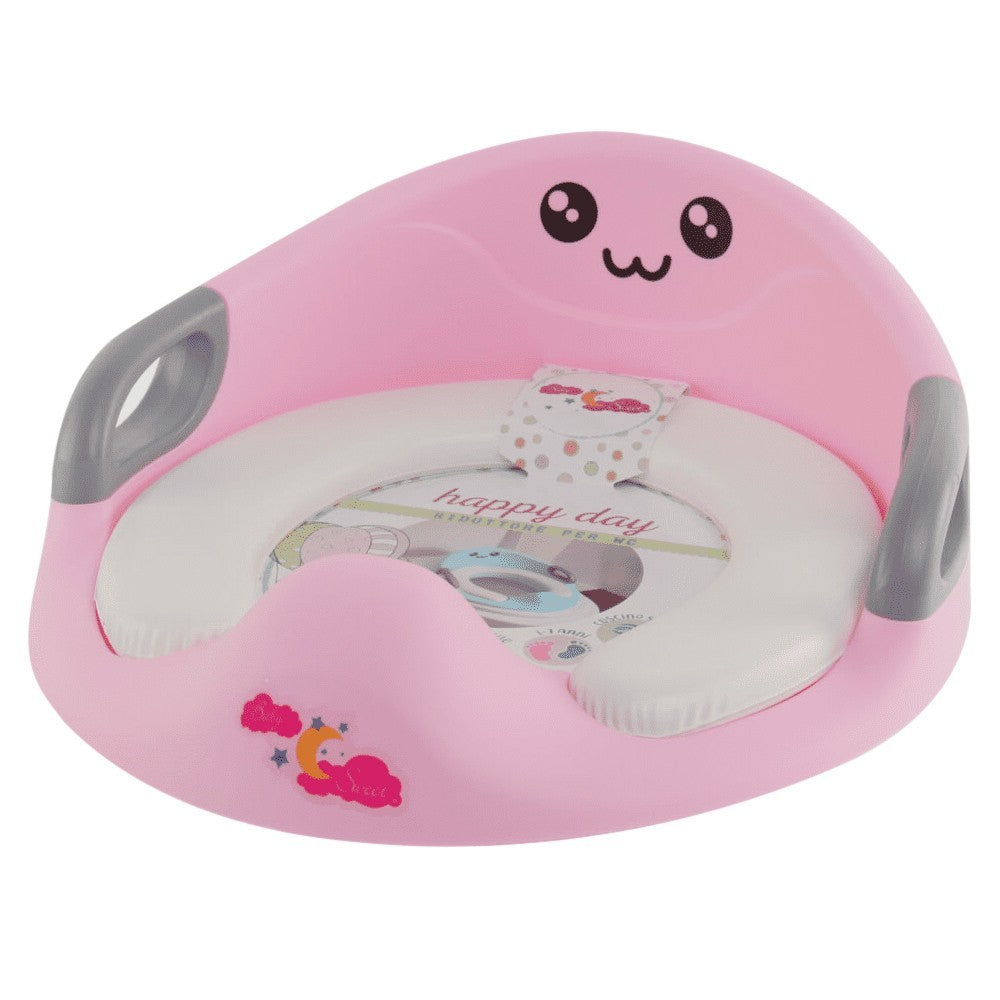 Réducteur WC pour Enfants 526200 Siège de Toilette Ovale Doux avec Bavette