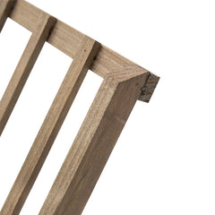 Organisateur porte-magazines au sol en bois foncé refermable 22x38xH33 cm
