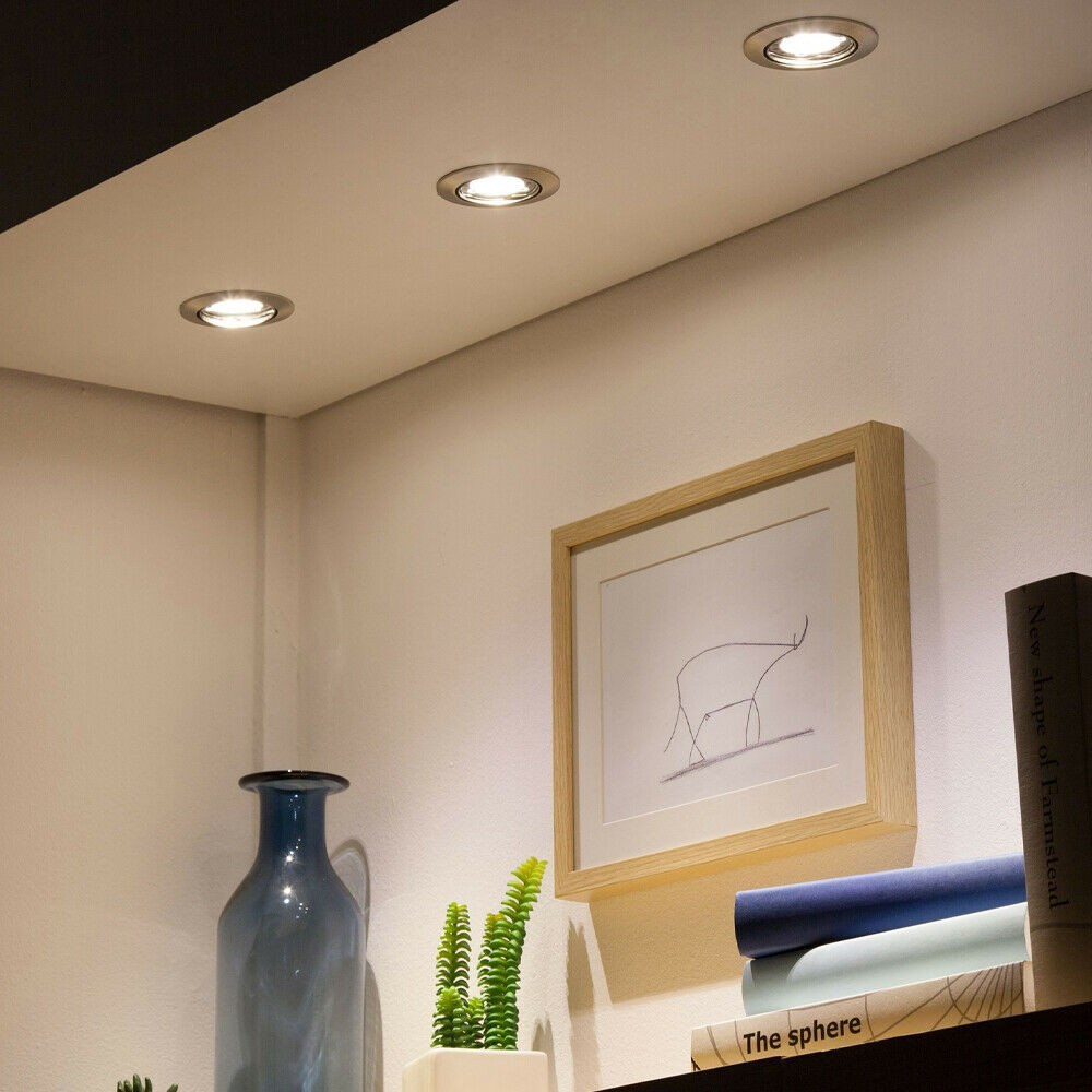 Ensemble de 9 mini projecteurs LED 1W longue durée avec protection IP65