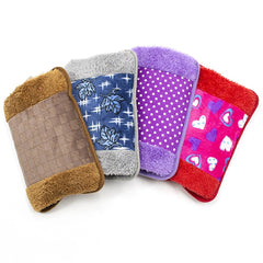 Sac à eau chaude avec poche chauffe-mains en polyester fantaisies assorties