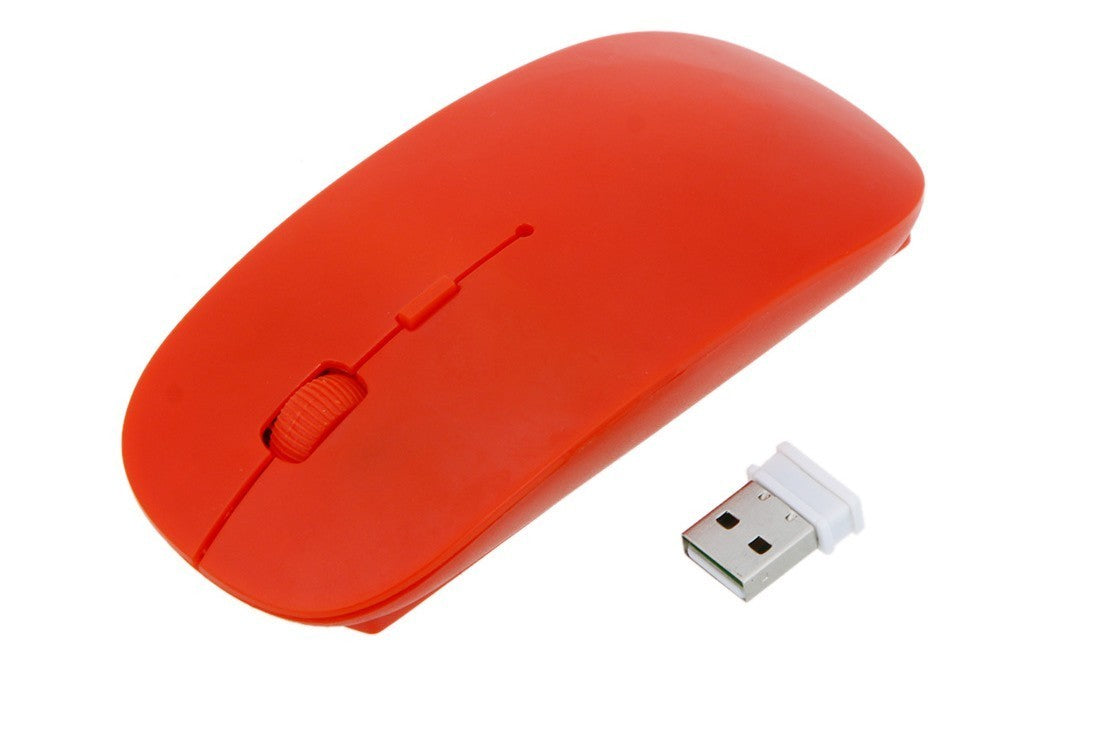 Souris optique PC portable usb sans fil 2,4 GHz fine et de différentes couleurs