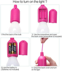 Ampoule LED Portable Colorée 881609 Batterie pour Maison Camping Jardin