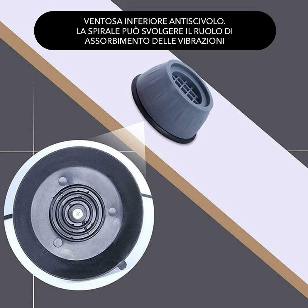 Tampons antidérapants anti-vibration en caoutchouc pour machine à laver