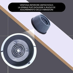 Tampons antidérapants anti-vibration en caoutchouc pour machine à laver