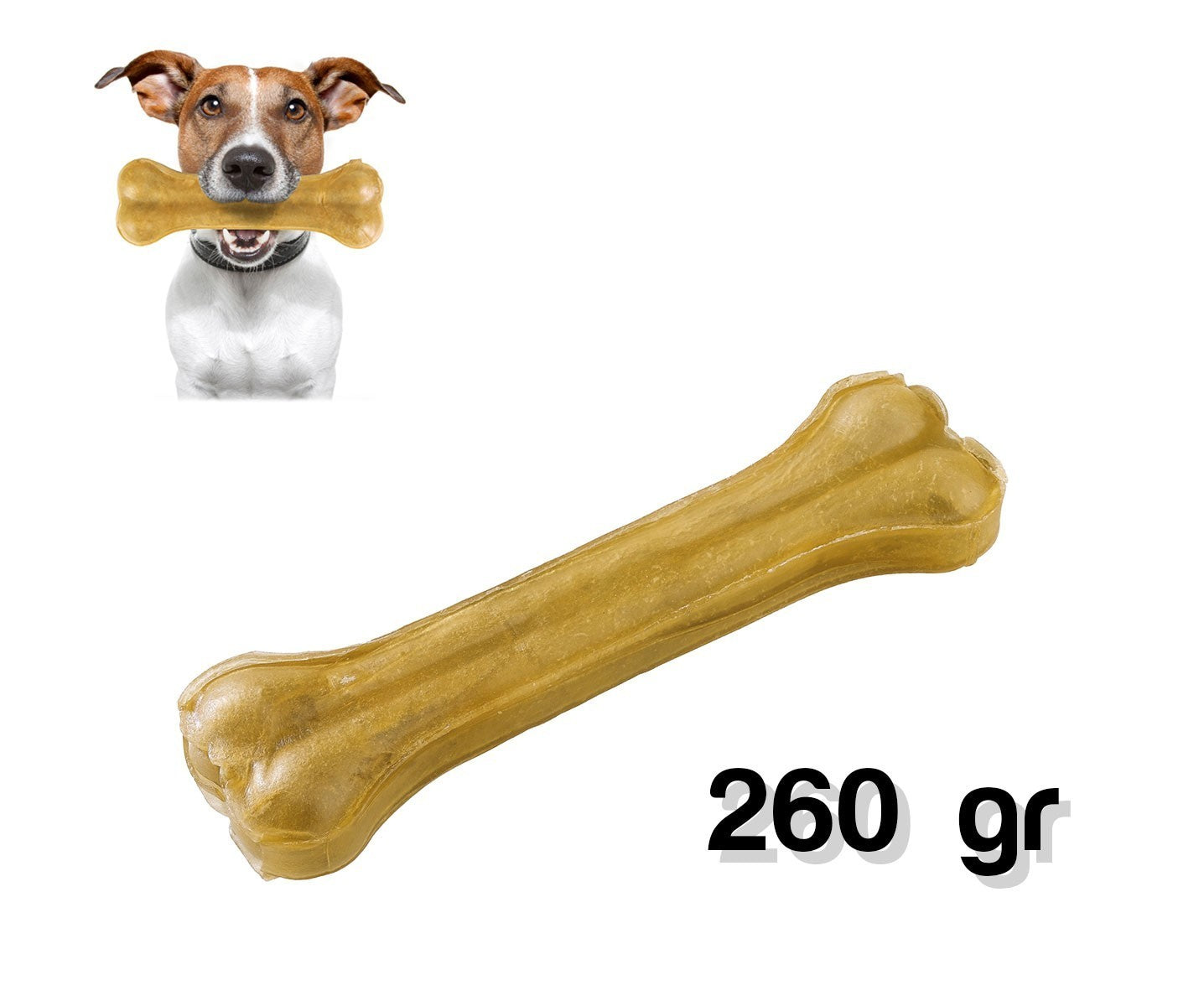 Os pour chien - 100% peau de porc délicieux snacks 260 g - pour les animaux