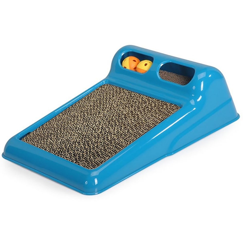 Griffoir FLIPPER 10595 Jeu avec 2 boules pour chats avec carton ondulé