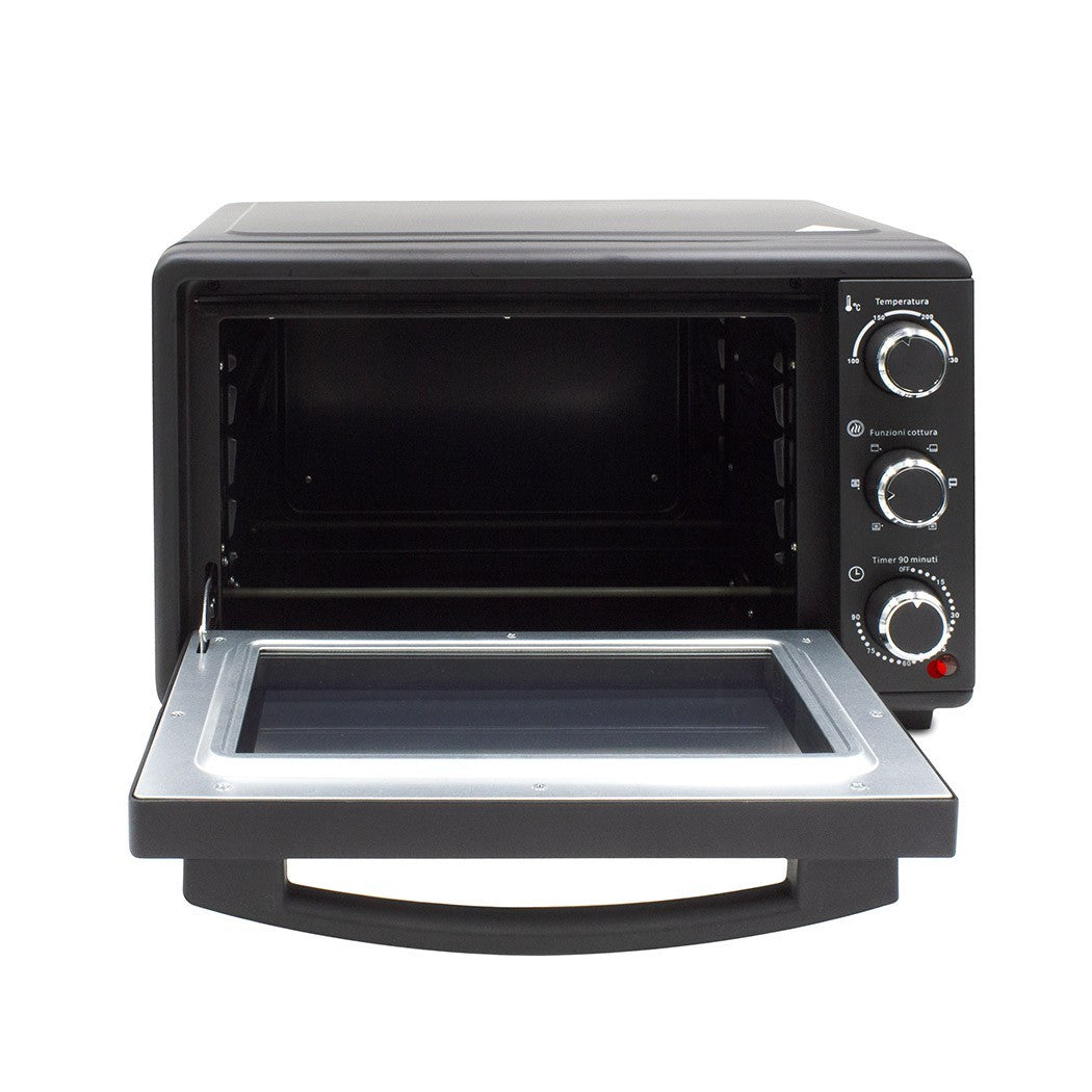 Four électrique ventilé 28L puissance 1500W avec plaque à pâtisserie en acier