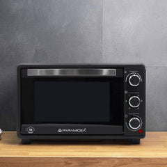 Four électrique ventilé 28L puissance 1500W avec plaque à pâtisserie en acier