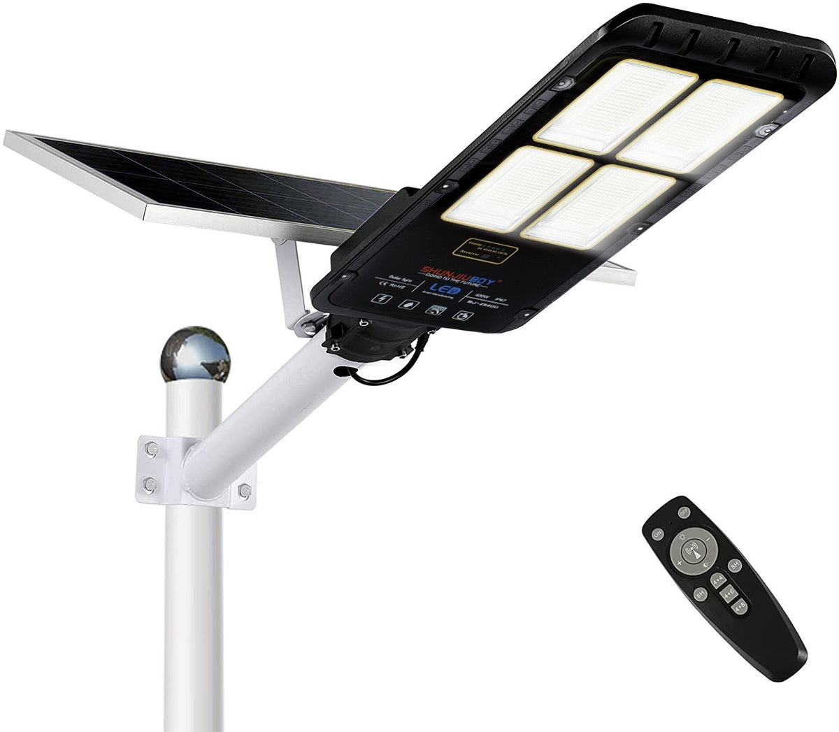 Lampadaire à panneau solaire 293004 capteur de mouvement 300W protection IP67