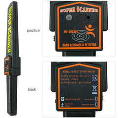 Détecteur de métaux Super Scanner 180173 sensibilité réglable prise ergonomique