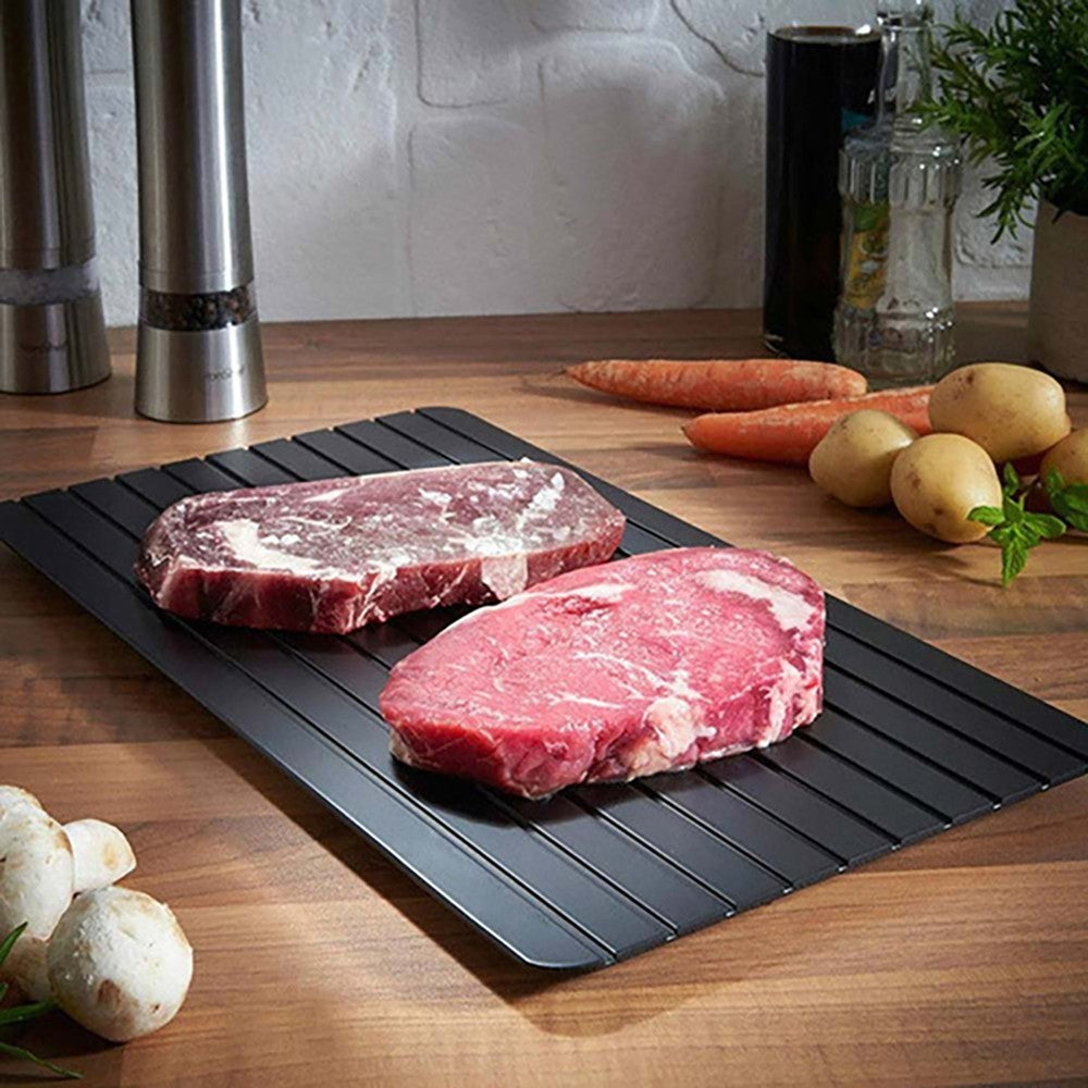 Plateau en aluminium Décongélation rapide 18734 pour aliments congelés 23x16 cm