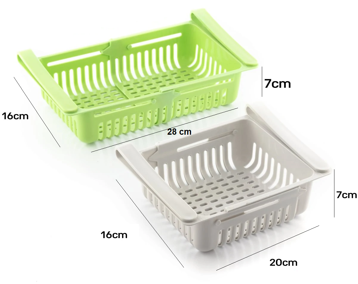 Tiroir Organisateur extensible en plastique multi-utilisation réfrigérateur