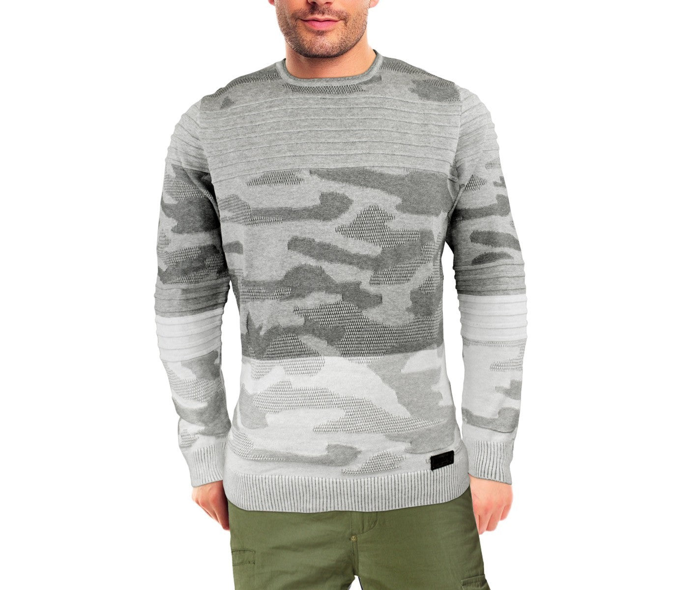 3027 Pull ras du cou BLACK NUMBER pour homme modèle SOLDIER camouflage