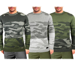 3027 Pull ras du cou BLACK NUMBER pour homme modèle SOLDIER camouflage