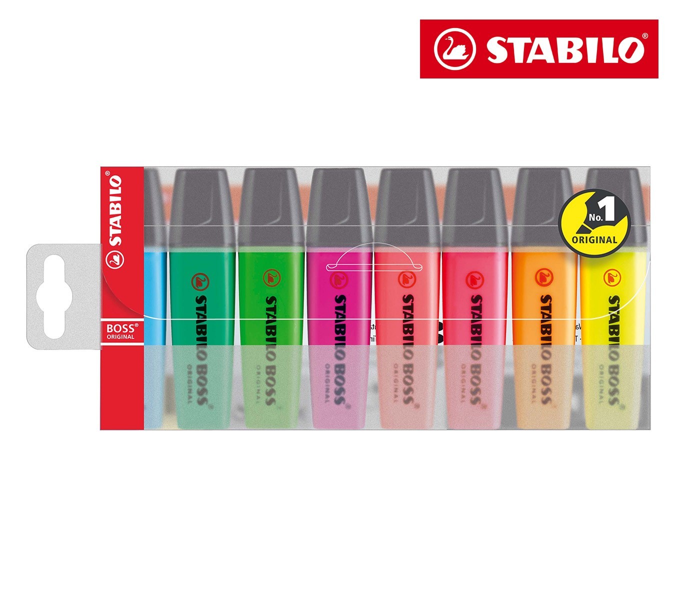 70/8 Pochette 8 surligneurs Boss STABILO pointe 2 - 5 mm couleurs assorties