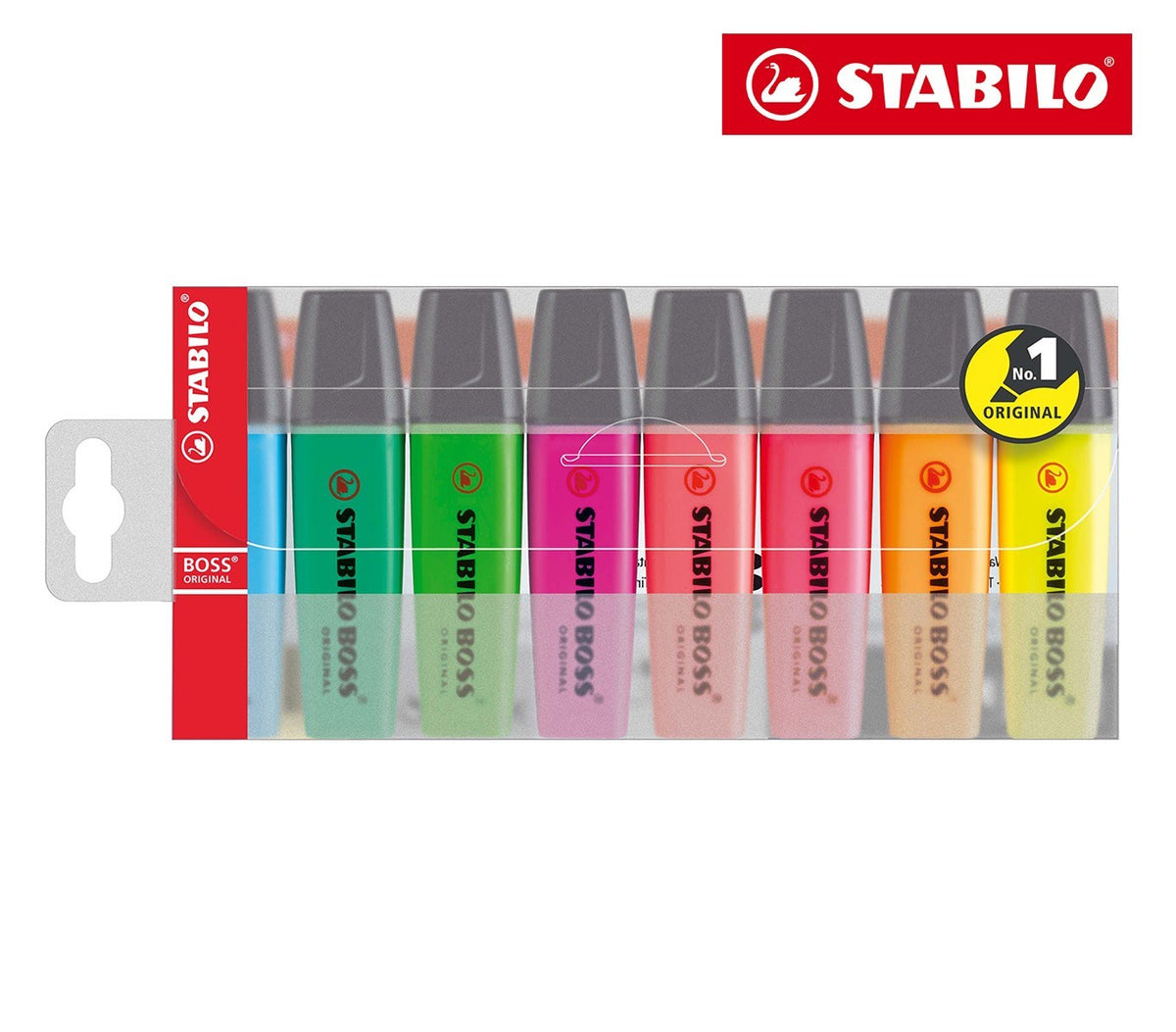 70/8 Pochette 8 surligneurs Boss STABILO pointe 2 - 5 mm couleurs assorties