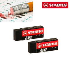 B-12833 Set 2 gommes Stabilo modèle Exam Grade efface sans résidu couleur noir
