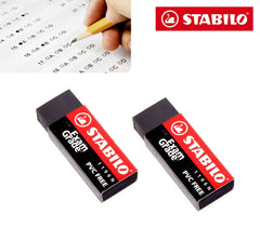 B-12833 Set 2 gommes Stabilo modèle Exam Grade efface sans résidu couleur noir