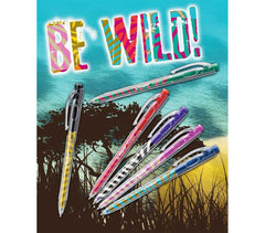 338/6-5 Lot de 6 stylos à bille rétractable Stabilo Tropikana plusieurs couleurs