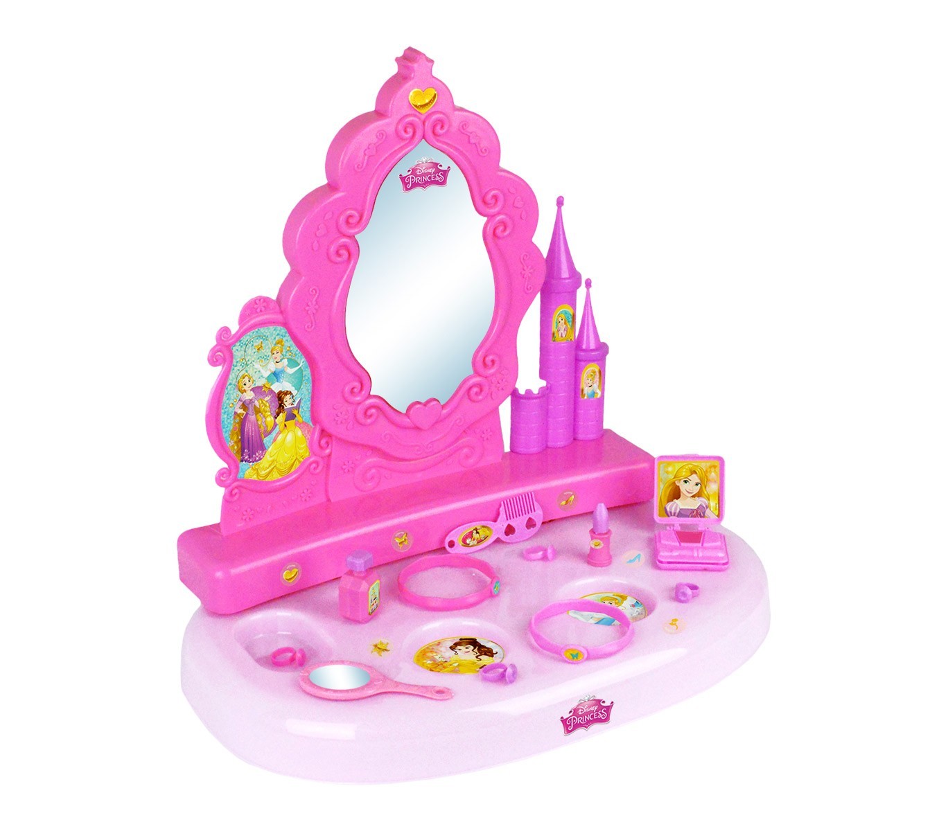071250 Mirroir de table Princesse Disney Vanity studio avec 12 accessoires