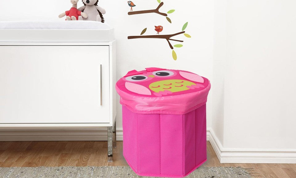 Boite de rangement avec couvercle pour chambre enfant - Range jouet 27 x H28 cm