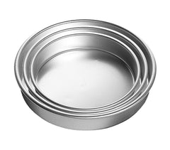 Set de 3 moules en acier inoxydable pour la cuisson (28 - 32 à 36 cm)