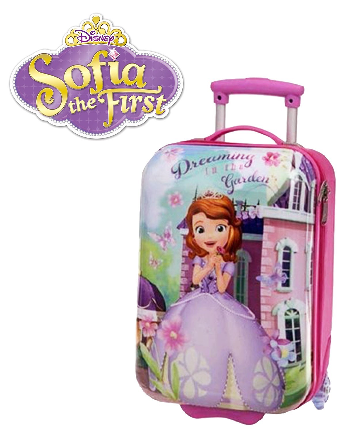 4031251 Valise de voyage - avec deux roues et poignée réglable 33x55x20cm