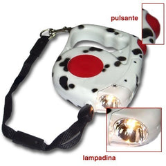 Laisse extensible torche jusqu'á 4,5 m - pour les chiens de toutes tailles