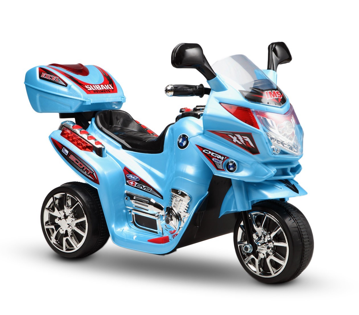 Moto électrique LT810 pour enfant VIP 3 roues 6V avec sons et lumières réaliste