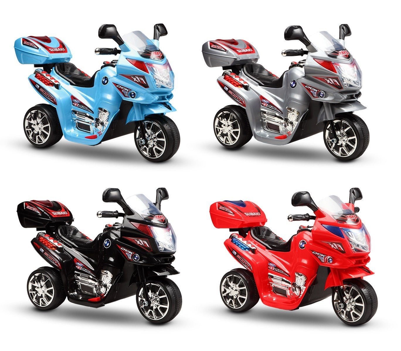 Moto électrique LT810 pour enfant VIP 3 roues 6V avec sons et lumières réaliste
