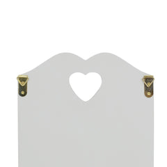 Porte-lettres murales en bois 2 places décoration arc 29Hx6Px18L cm