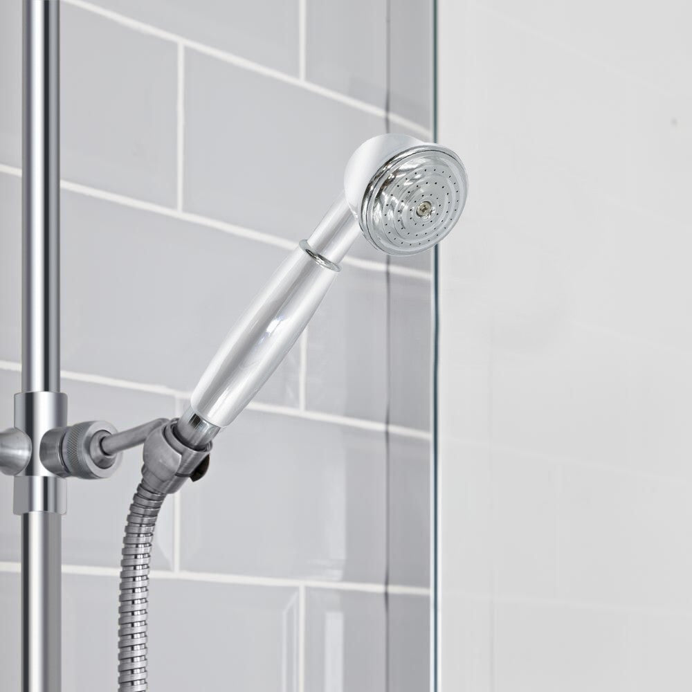Pomme de douche en laiton chromé LGE377 modèle Epoque de style rétro