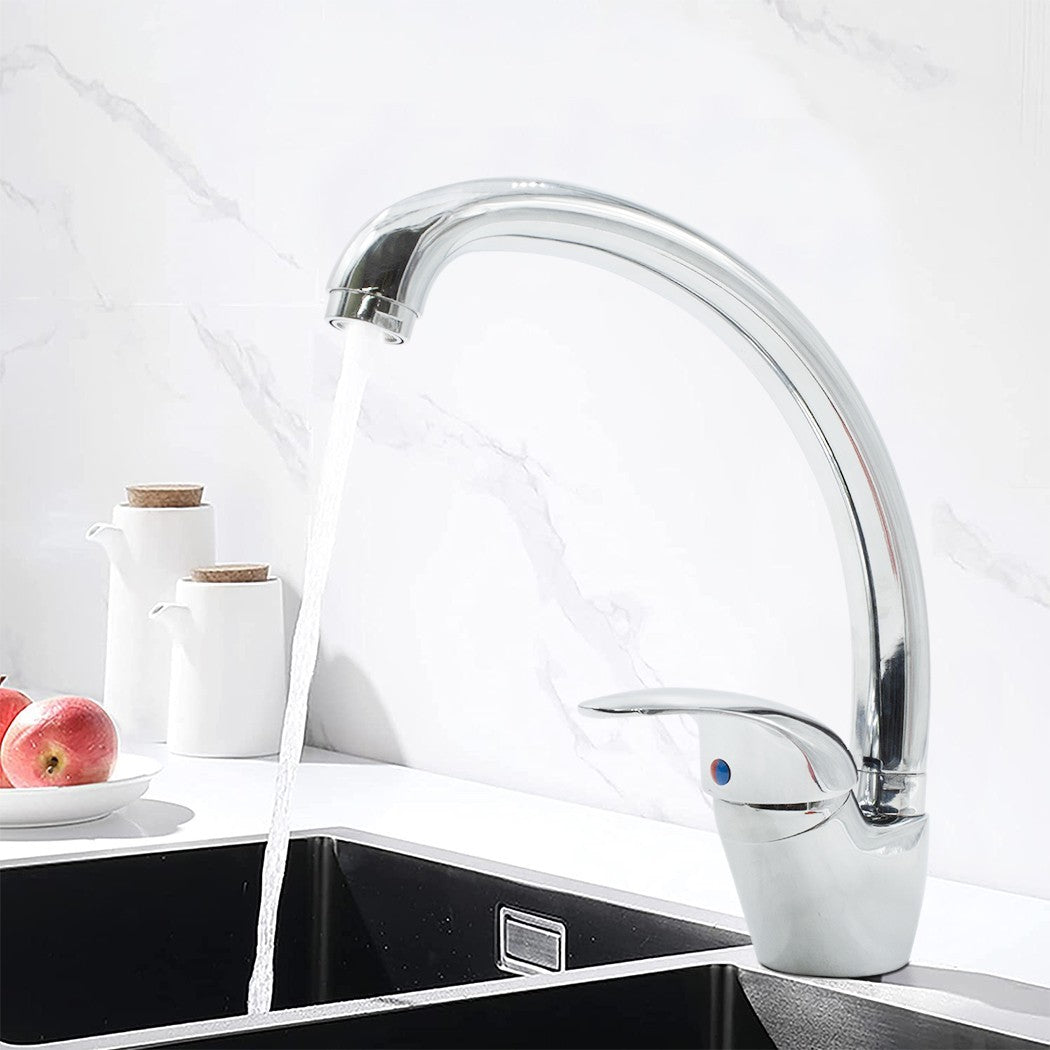 Robinet évier Vancouver N060-5 en acier chromé inoxydable pivotant 360°