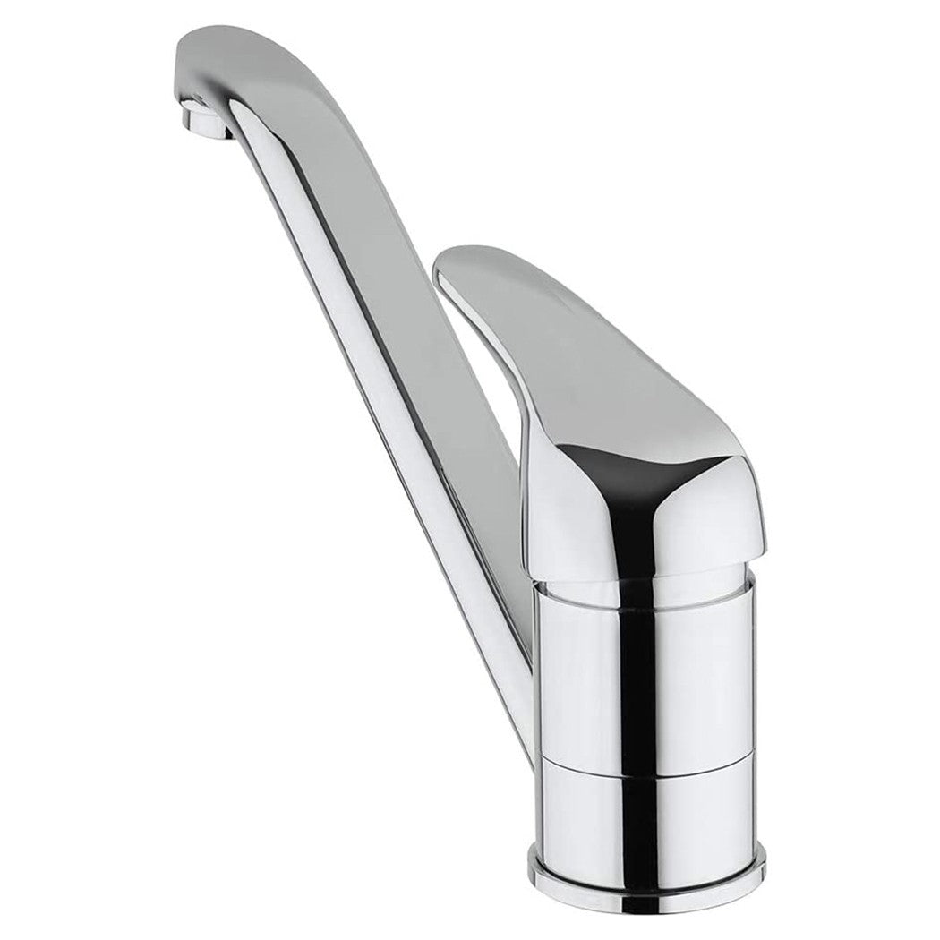 Robinet pour évier de cuisine Europa 4005 en laiton gris chromé massif