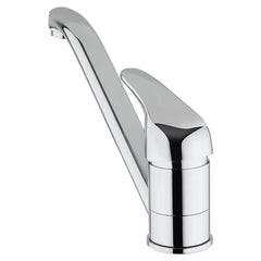 Robinet pour évier de cuisine Europa 4005 en laiton gris chromé massif
