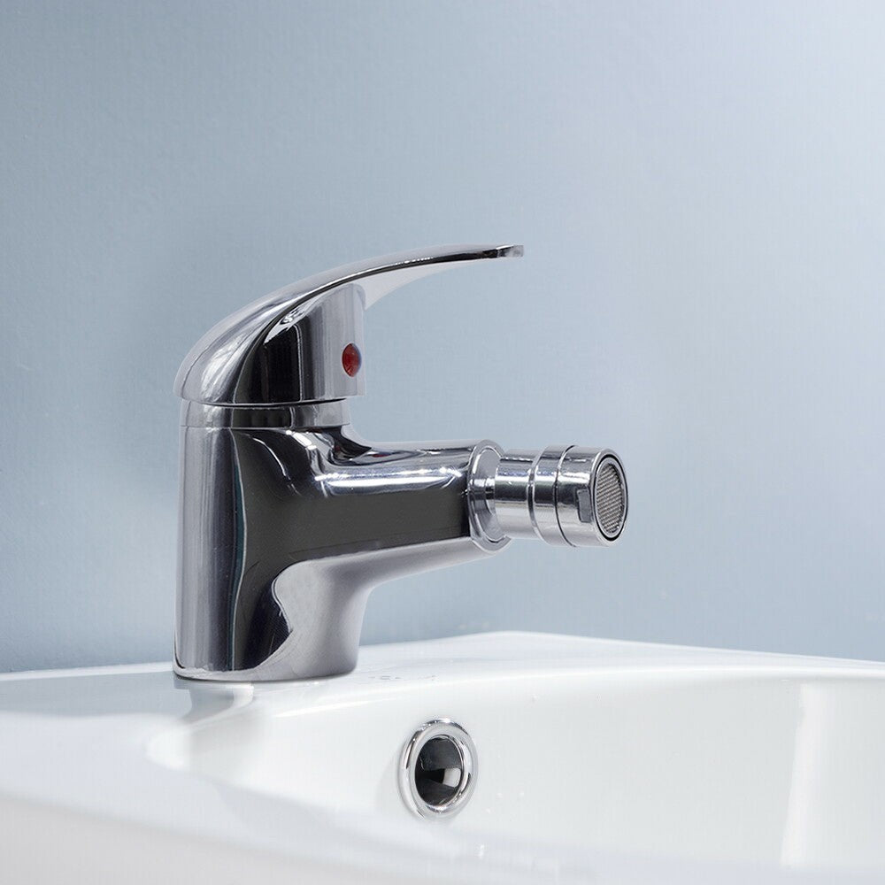Mélangeur Robinet Lavabo Selenia 90044-5 En Acier Avec Tubes Raccordement