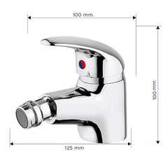 Mélangeur Robinet Lavabo Selenia 90044-5 En Acier Avec Tubes Raccordement