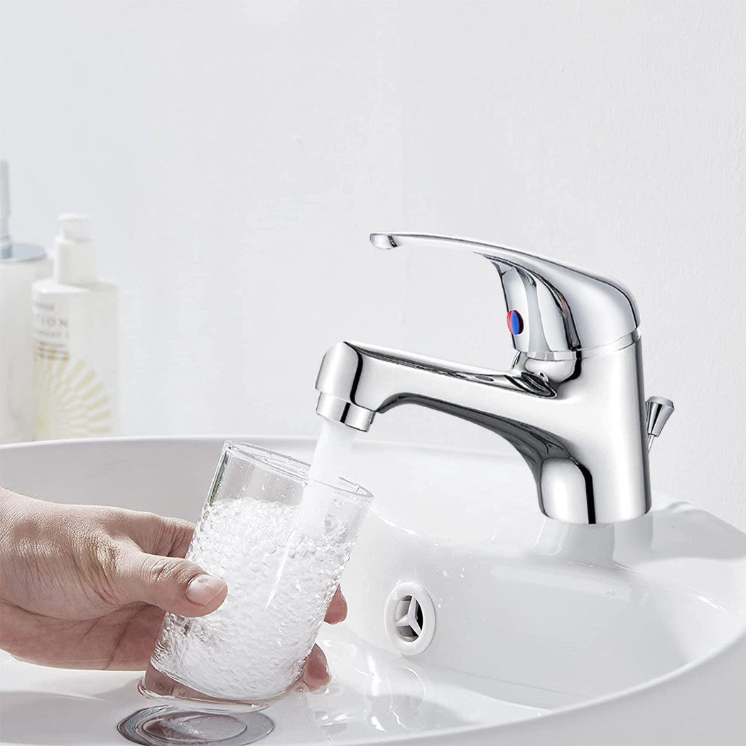 Robinet pour lavabo en acier inoxydable Colombo N026-1 avec décharge Pop Up
