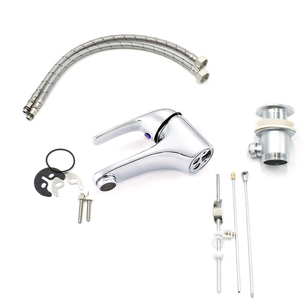 Robinet pour lavabo en acier inoxydable Colombo N026-1 avec décharge Pop Up