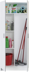 Mobile polyvalent 240800 Armoire Porte-scope 2 Portes Couleur Blanc 73x37x180cm